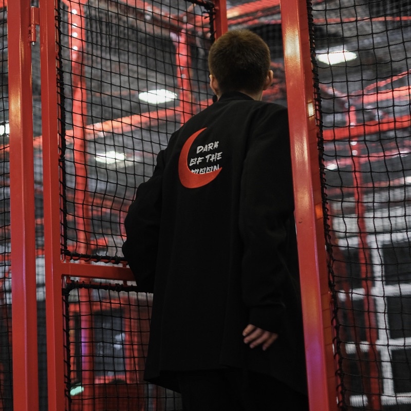 Áo khoác kimono Zune.zx đen phong cách Nhật Bản, Dark of the moon kimono