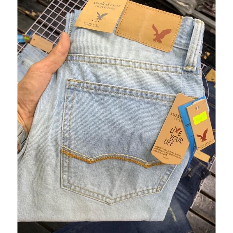 Quần jean Nam ống suông