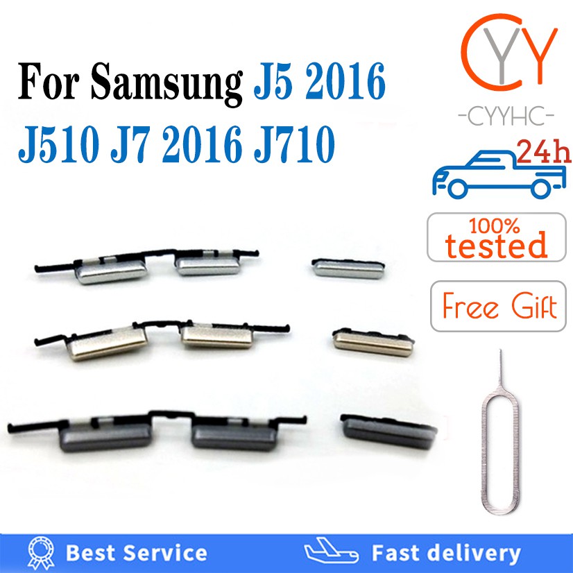 Mới Nút Bấm Nguồn Và Nút Bấm Thay Thế Cho Samsung Galaxy J5 J7 2016 J510 J510F J510Fn J510H J510Mn J510G