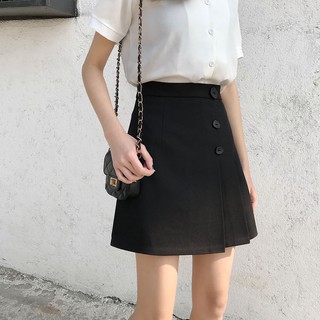 ORDER 7 NGÀY - chân váy chữ A đen
