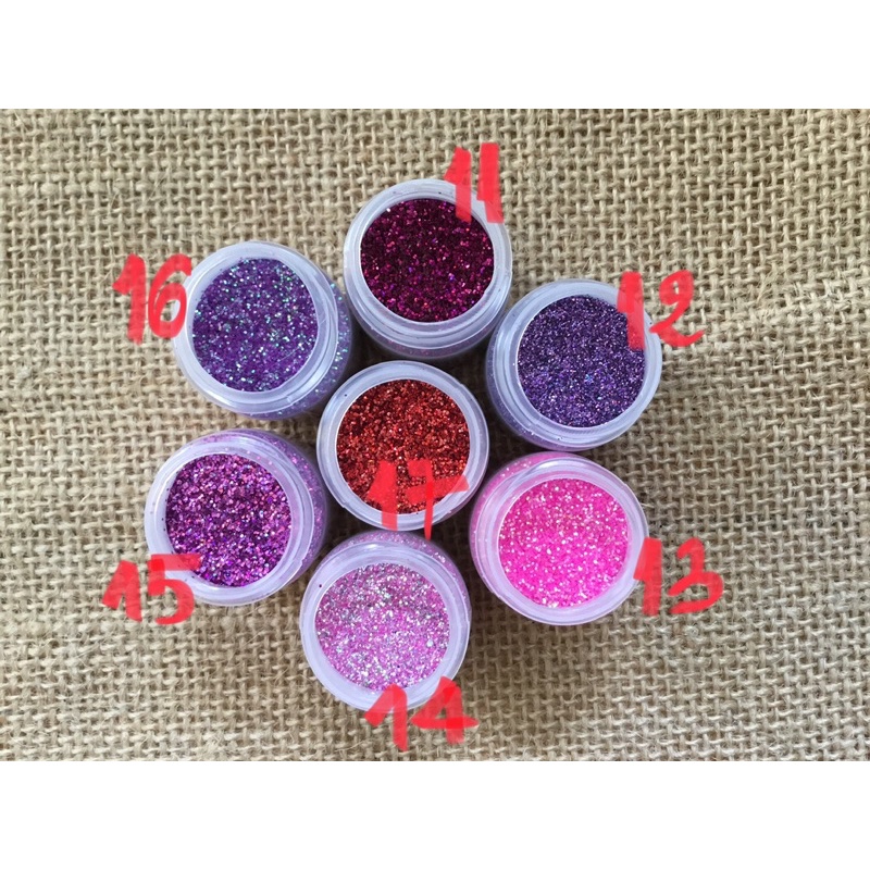 Kim tuyến xà cừ, kim tuyến ánh ngũ sắc, kim tuyến loại mịn, làm slime