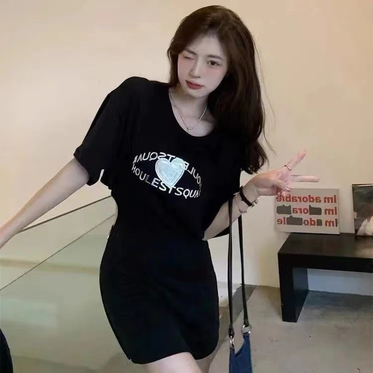 Đầm nữ Perty ngắn tay cổ tròn thiết kế độc đáo quyến rũ thời trang Hàn