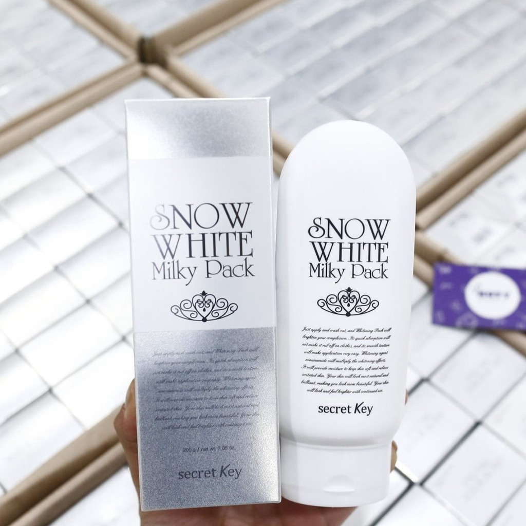 Kem Ủ Trắng Secret Key Snow White Milky Pack (200ml) [Free Ship]