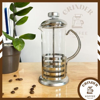Bình pha cafe kiểu pháp 350ml chuẩn french press khung inox 304 grinder koffee fp02