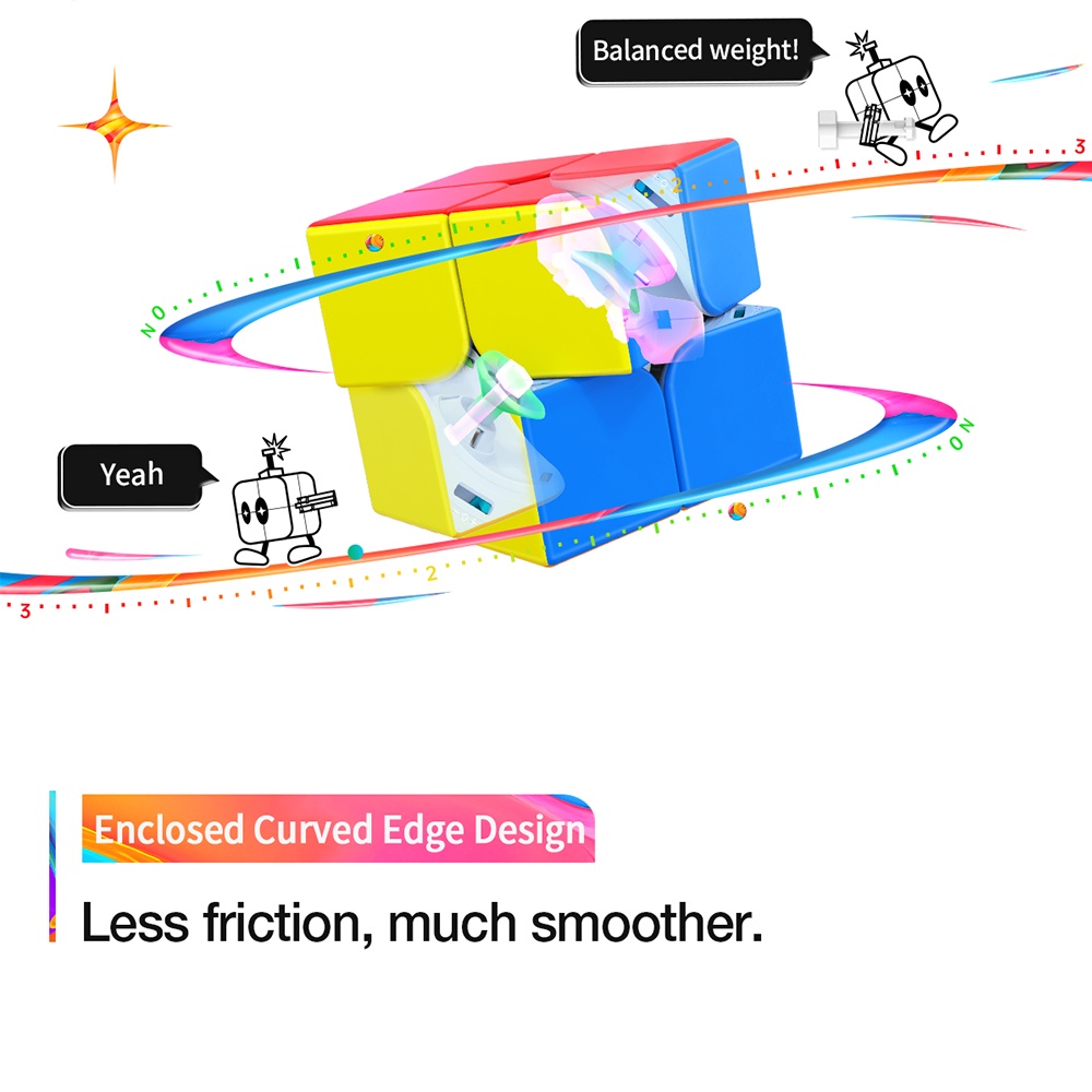 Khối Rubik GAN251 M Pro Air Leap 2x2 GAN 251 M 2x2x2 GAN251