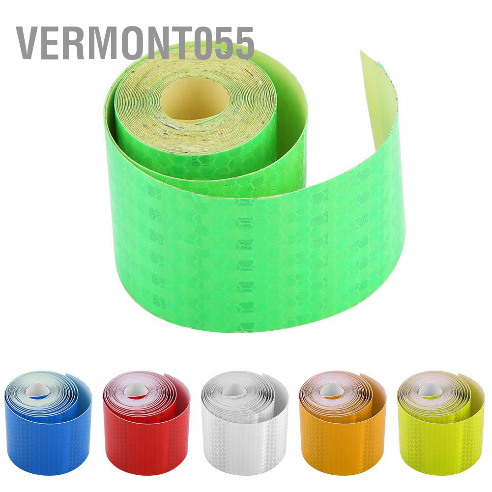 Vermont055 5cmx3m Safety Adhesive Reflective Tape Roll Sticker For Trailers Cars Bikes