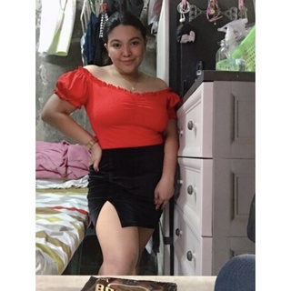 [ BIGSIZE TRÊN 55KG ] CHÂN VÁY THUN XẺ ĐÙI bigsize nữ