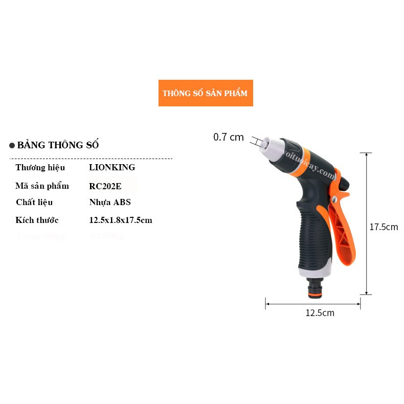 Vòi tưới cây, rửa xe RC202E