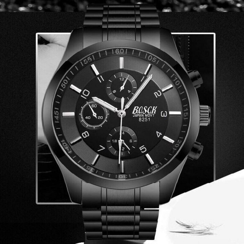 Đồng Hồ Thời Trang Nam Bocsk 2510 Cao Cấp Dây Thép Siêu Bền | BigBuy360 - bigbuy360.vn