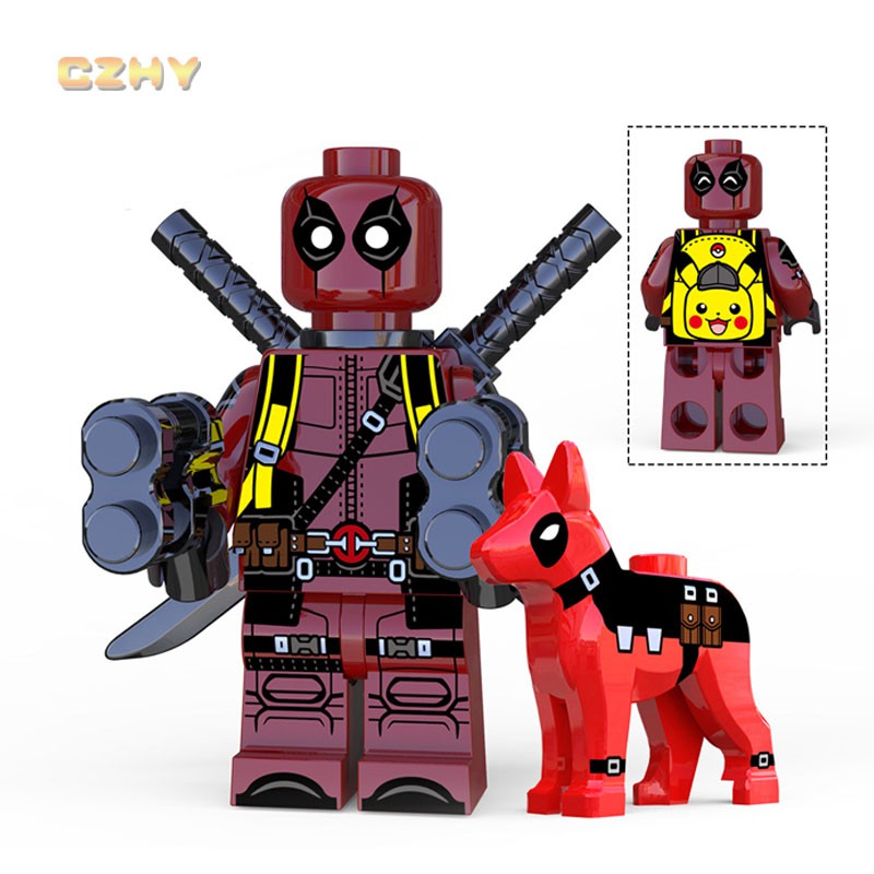 [Mã LIFETOYS1 giảm 30K đơn 99K] Mô Hình Lego Nhân Vật Deadpool Màu Đỏ