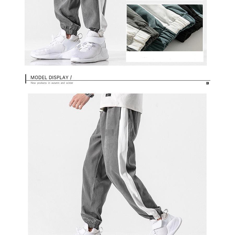 QUẦN JOGGER BASIC SỌC CHẤT DA LỘN KAT-UNISEX | BigBuy360 - bigbuy360.vn