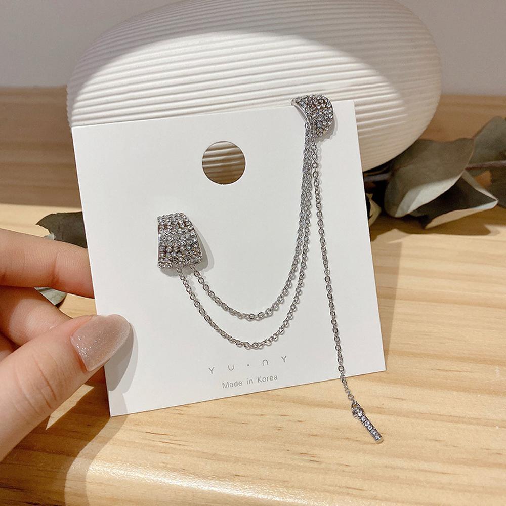 Bông Tai Dáng Dài Mặt Hình Tròn Thời Trang Dành Cho Nữ