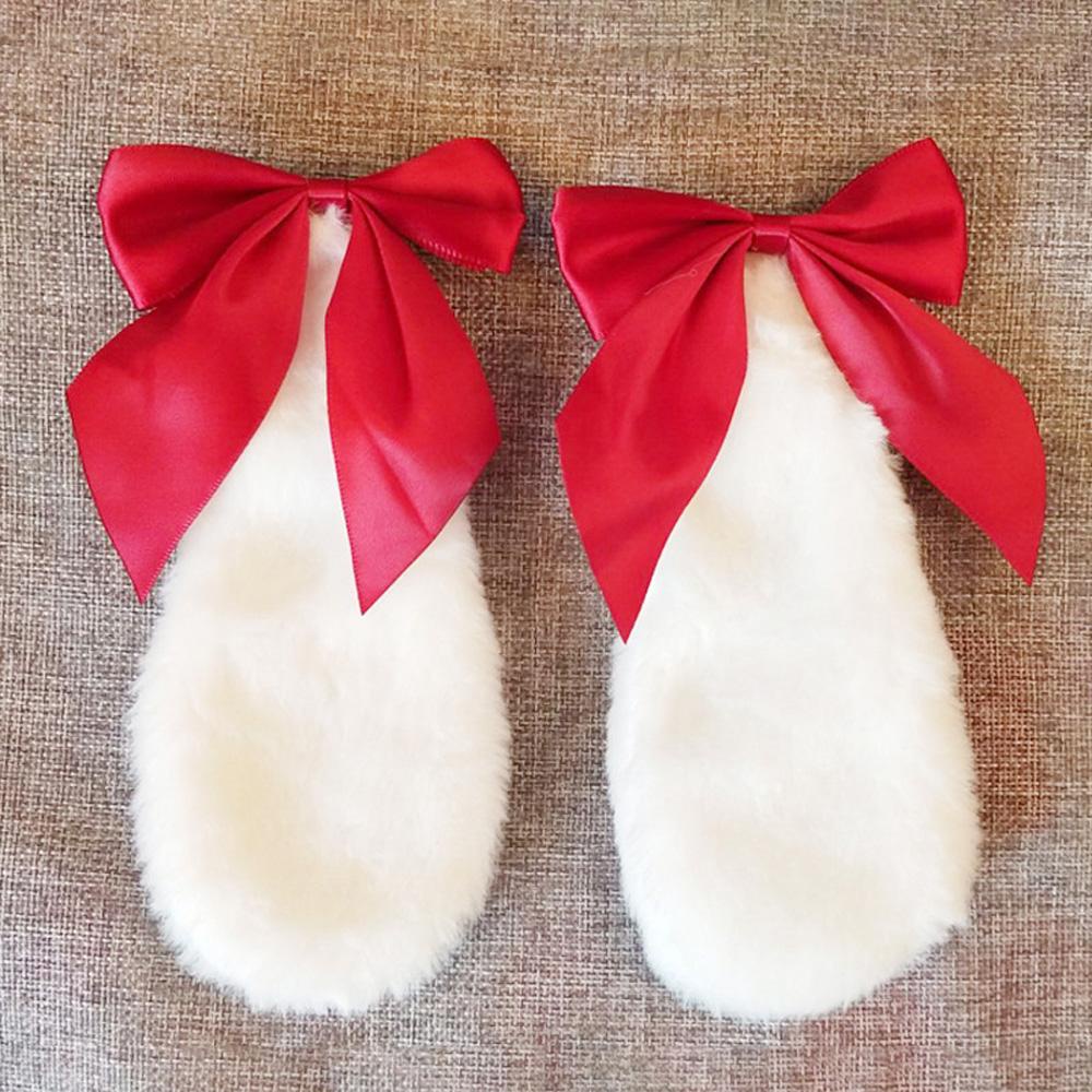 Kẹp Tóc Hình Tai Thỏ Bằng Lông Nhung Màu Sắc Ngọt Ngào Phong Cách Lolita Cho Nữ