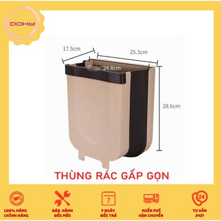 [KHUYẾN MÃI] Thùng rác gấp gọn. Cuộn túi đựng rác phân hủy 1kg. Combo 2 món - TRGG*TDRP