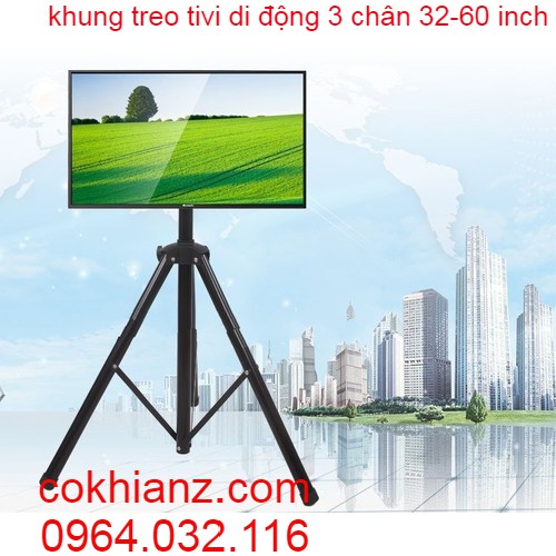 GIÁ TREO TIVI DI ĐỘNG  CHÂN 3 CHÂN HÀNG SIÊU DÀY