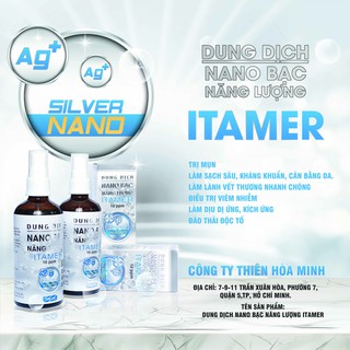 Nano Bạc ITAMER - Khử mùi hôi miệng/ cơ thể - 100ml