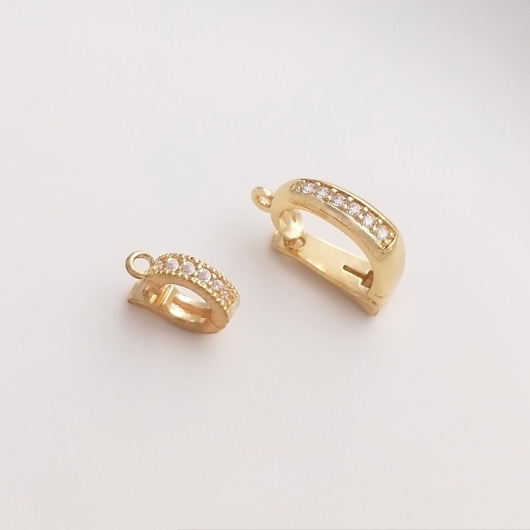 Mặt Dây Chuyền Bằng Đồng Đính Đá Zircon Ngọc Trai 14K Nhiều Màu Sắc