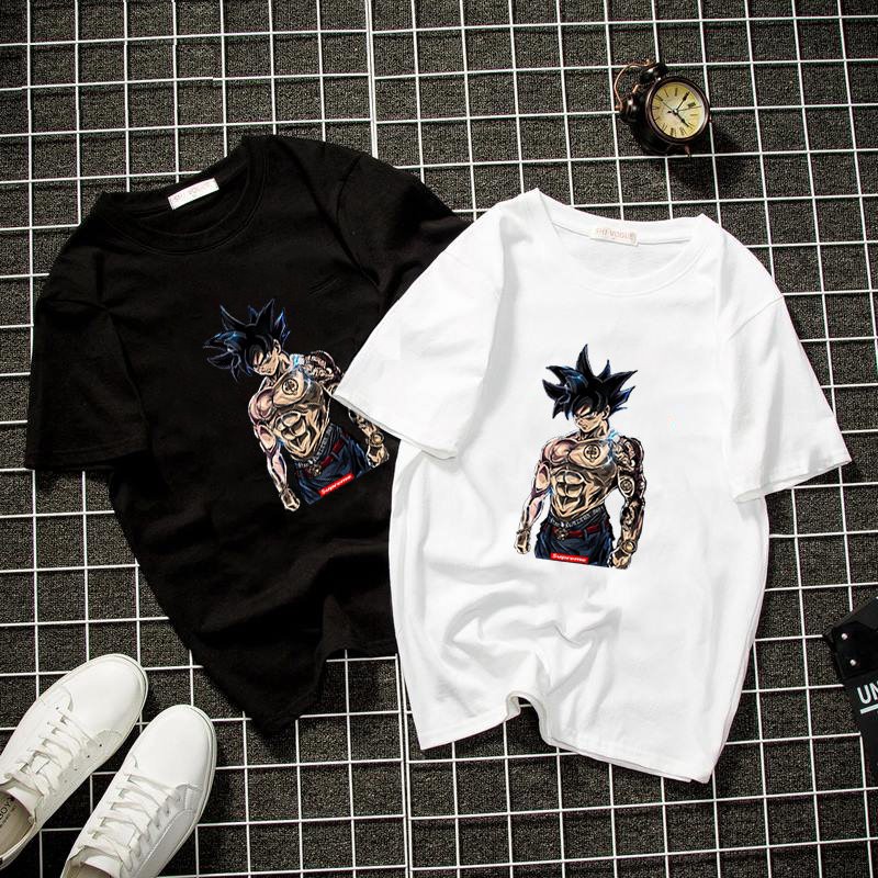 Áo thun unisex goku cá tính màu trắng 2019T817