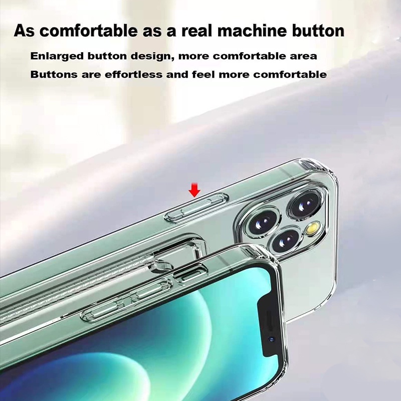 Ốp Điện Thoại Trong Suốt Có Ngăn Đựng Thẻ Cho SAMSUNG M60S A81 Note10 lite J7 prime on7
