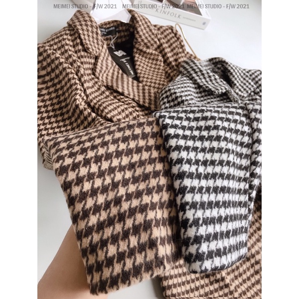 Áo vest zích zắc tweed