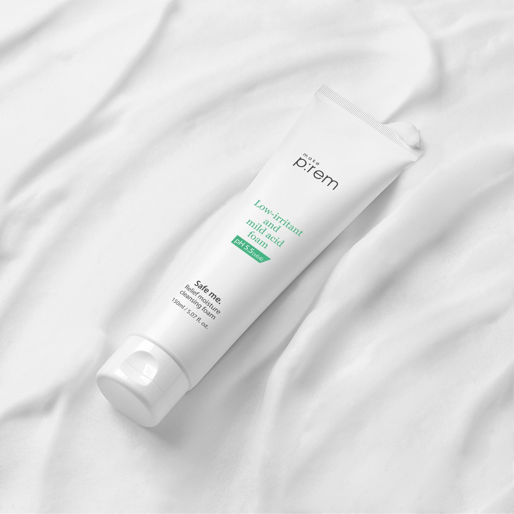 Sữa rửa mặt tạo bọt dịu nhẹ Make p:rem Safe me. Relief Moisture Cleansing Foam | BigBuy360 - bigbuy360.vn