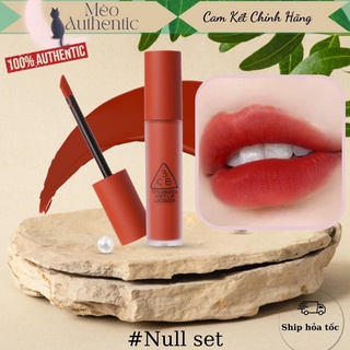 Son kem 3CE Soft Lip Lacquer Null Set - Đỏ gạch rất tôn da và trendy