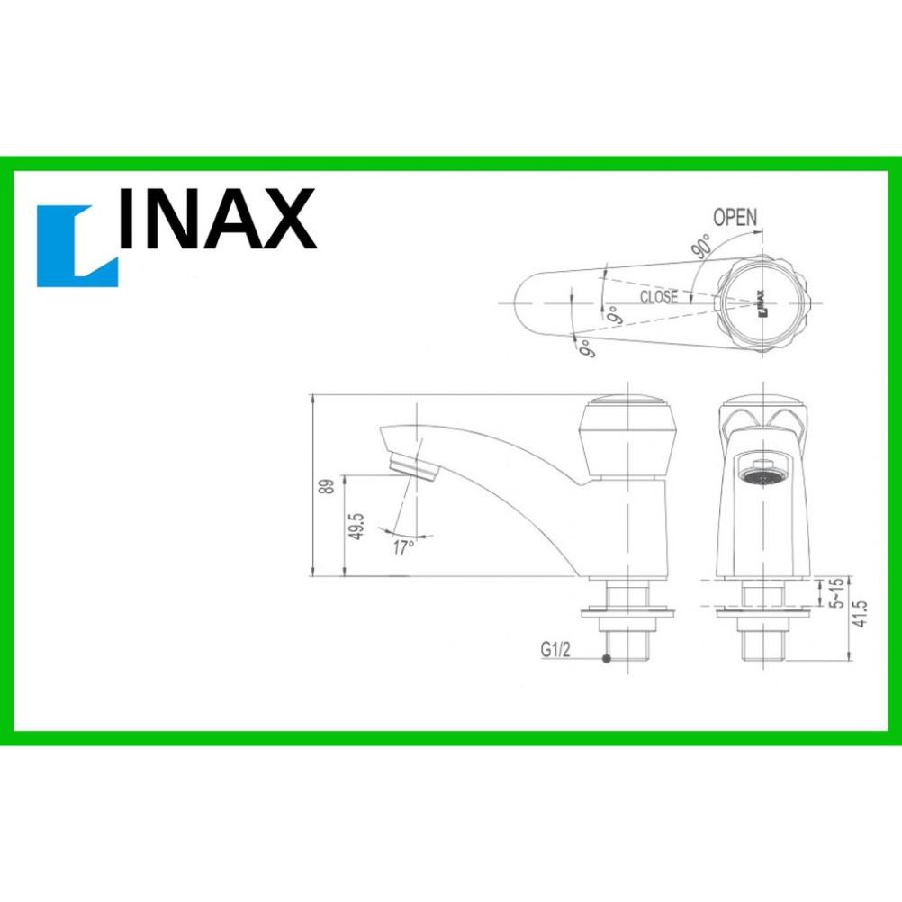 VÒI LAVABO LẠNH CAO CẤP INAX LFV-12A, VÒI CHẬU LẠNH CAO CẤP INAX, BẢO HÀNH CHÍNH HÃNG 2 NĂM