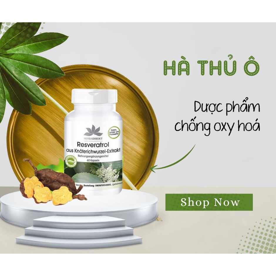 Bổ máu, an thần, tăng cường miễn dịch, tim mạch, ngừa tóc bạc sớm - WARNKE RESVERATROL 500mg