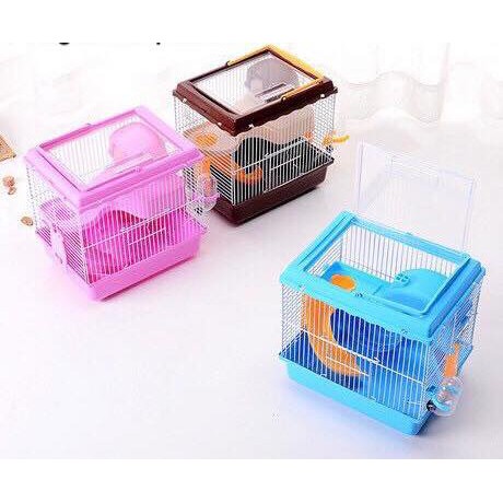 Lồng hamster nắp mika trong suốt .27x 21 x 27cm