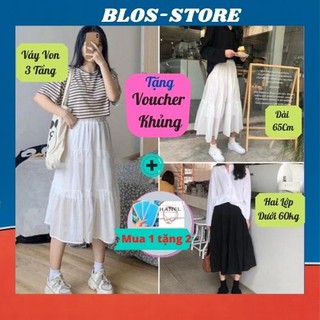 Chân Váy Nữ 🍀FRRESHIP🍀Chân Váy Vintage Hàn Quốc 2 Lớp Siêu Xinh