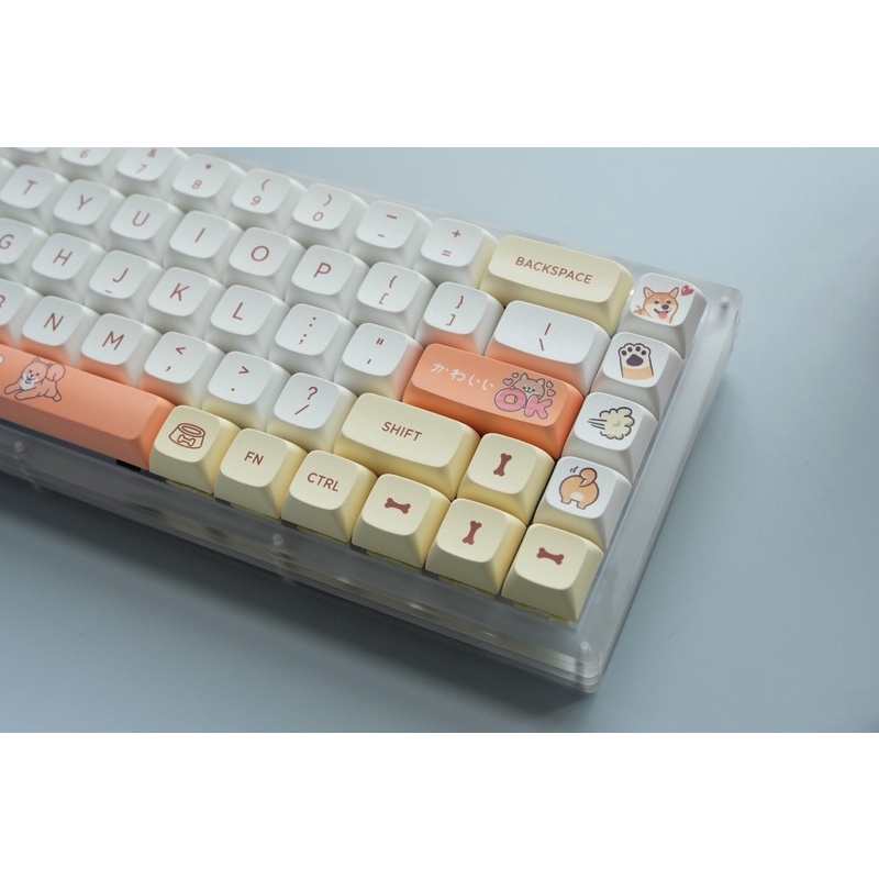 Set Keycap Thick Pbt Xda SHIBA 138 nút cho bàn phím cơ