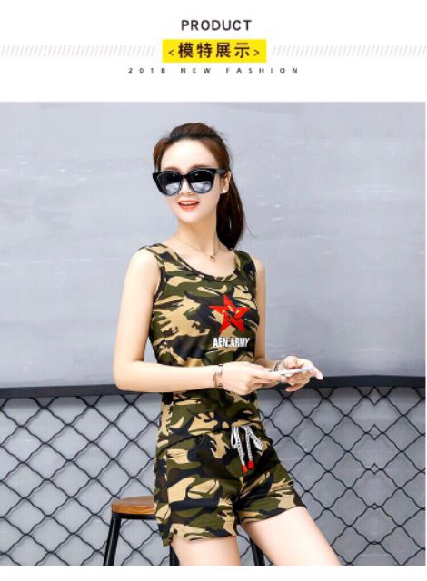 Đồ bộ nữ sát nách rằn ri độc lạ