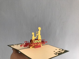 Thiệp 3d tình yêu, cầu hôn