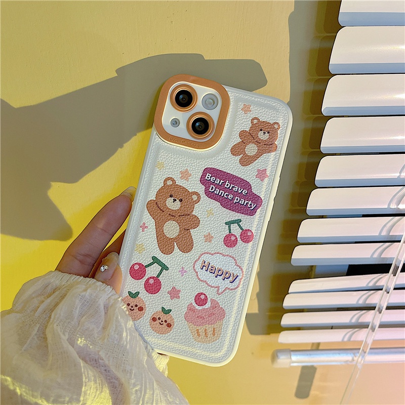 Ốp lưng iphone Ốp Lưng Họa Tiết Trái Vải Cho Iphone 7/7plus/8/8plus/x/xs/11/12/13/pro/max/plus/promax Dinuo case