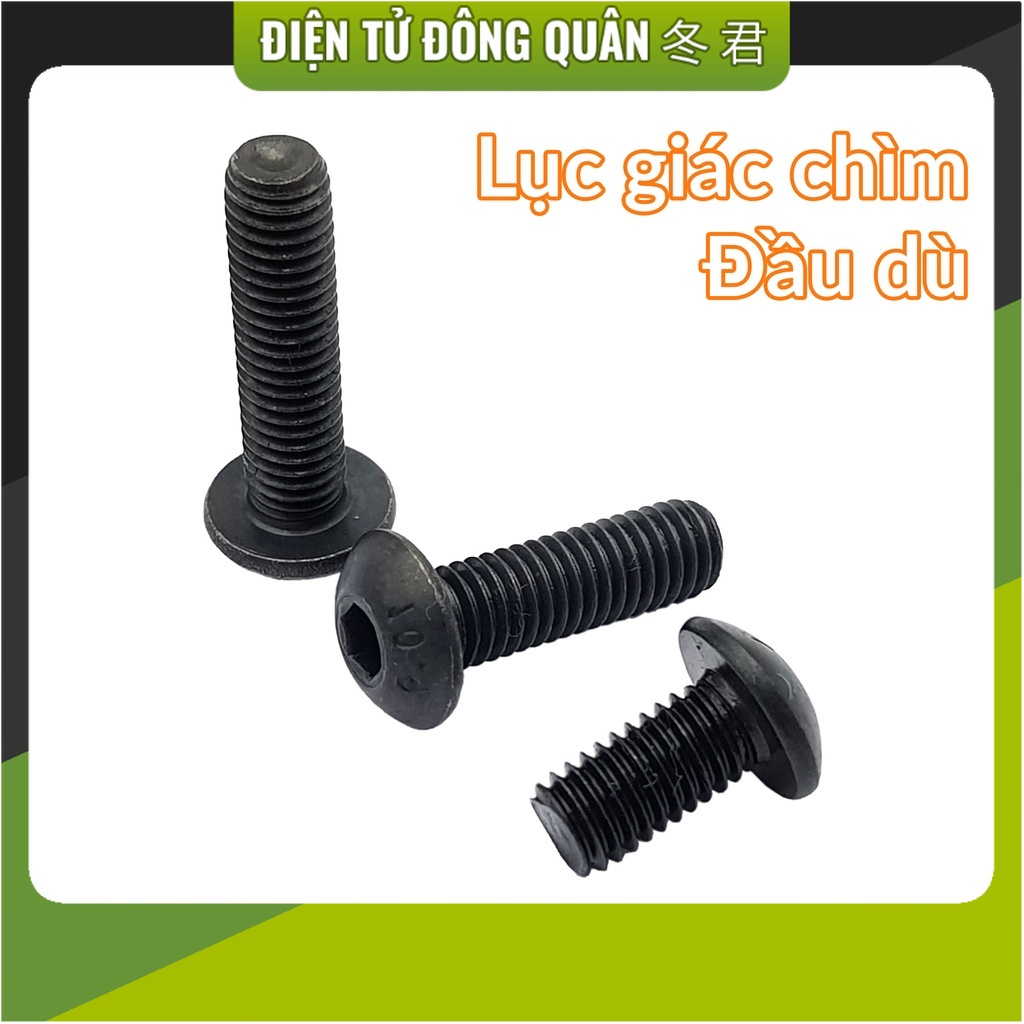 Bulong lục giác M4 | M5 chìm đầu dù nhiều kích thước