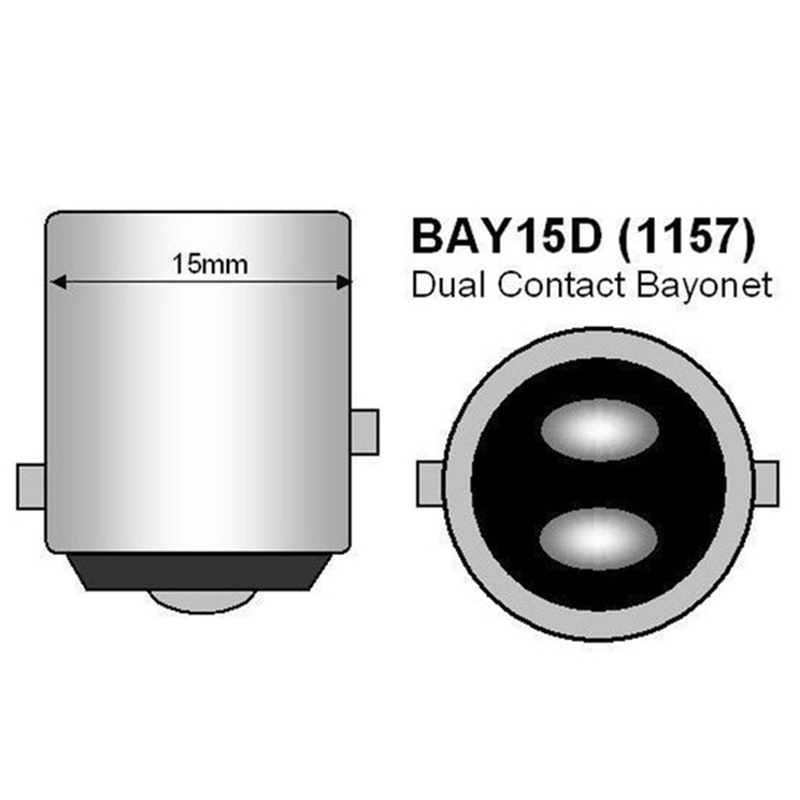 Set 4 bóng đèn led phanh siêu sáng 1157 P21/5w Bay15d 33 Smd 5630 5730 21/5w dành cho xe hơi