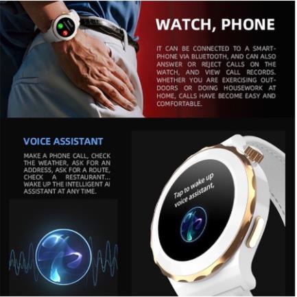 Đồng Hồ Thông Minh 2022 HW3 mini Hỗ Trợ Giọng Nói NFC Siri Bluetooth Sạc Không Dây Theo Dõi Sức Khỏe bảo hành 3 tháng