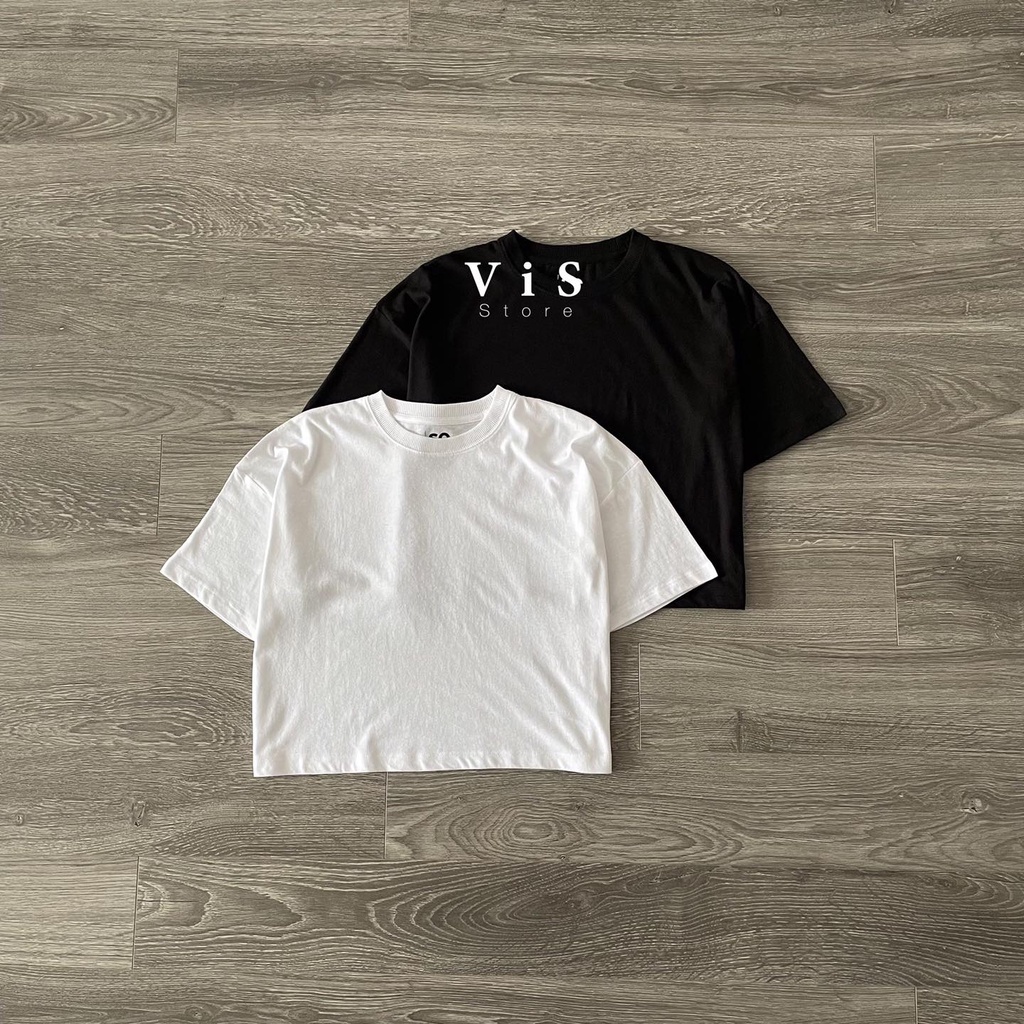 Áo thun croptop nữ trơn form rộng