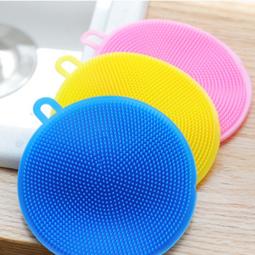 Miếng Silicone Rửa Chén Nhiều Màu Có Thể Tái Sử Dụng