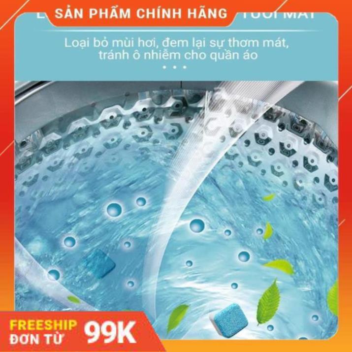 [Giảm 50%] Hộp 12 Viên Tẩy Vệ Sinh Lồng Máy Giặt - Diệt Khuẩn - Tẩy Cặn Bẩn Máy Giặt