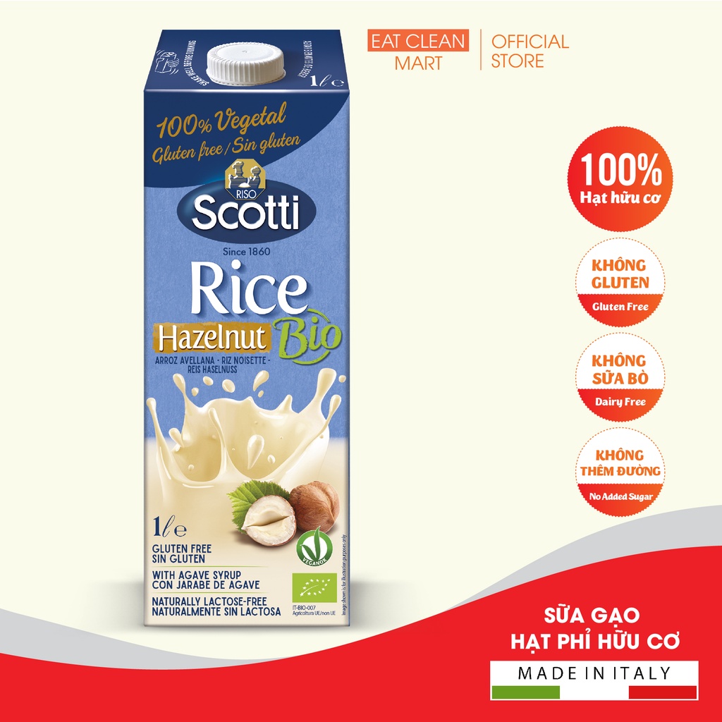 Sữa Gạo Hạt Phỉ Hữu Cơ Riso Scotti - ORGANIC Rice Hazelnut Drink thumbnail