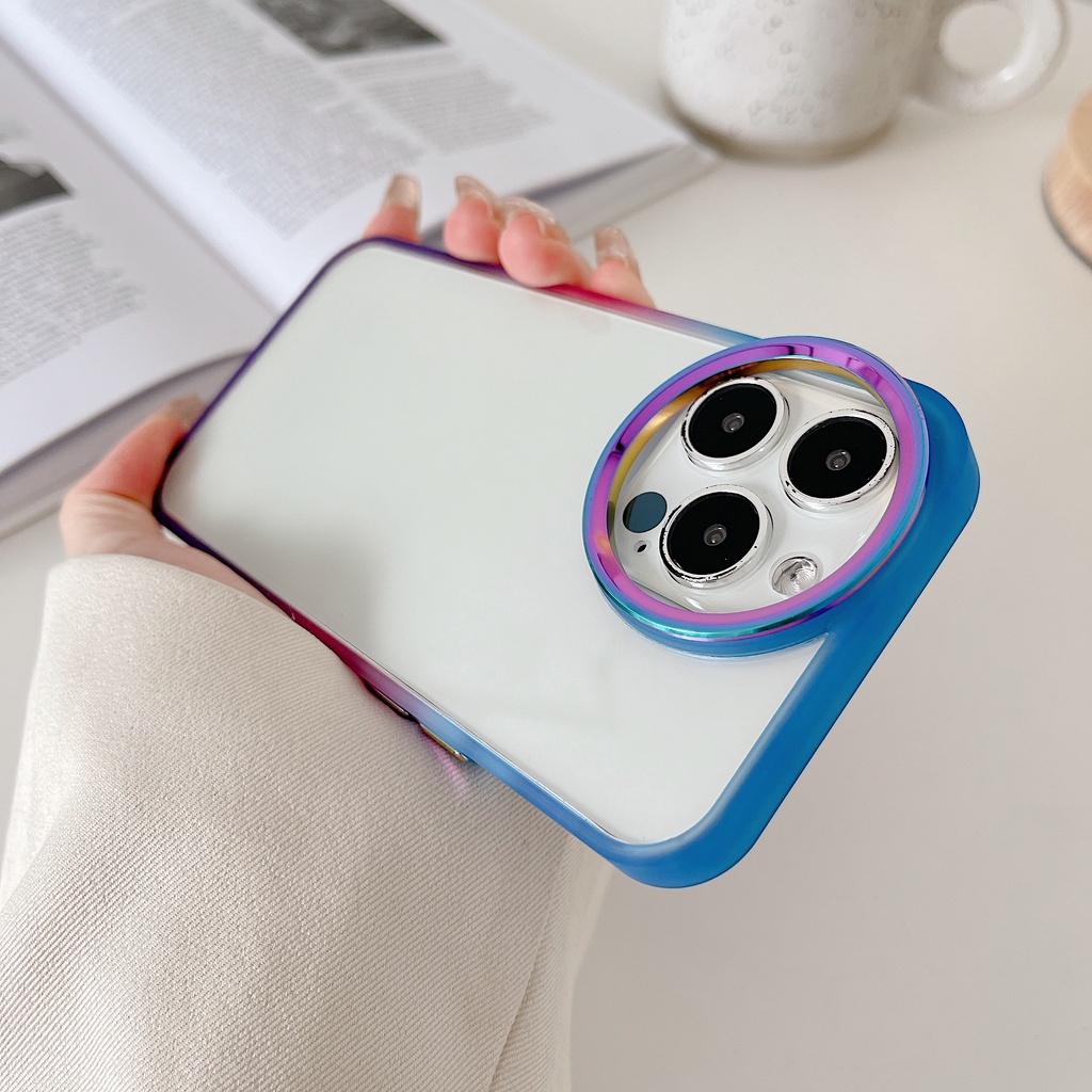 Ốp Điện Thoại Kim Loại Trong Suốt Bảo Vệ Camera Cho IPhone 13 pro max 12 11 pro max 11 pro max