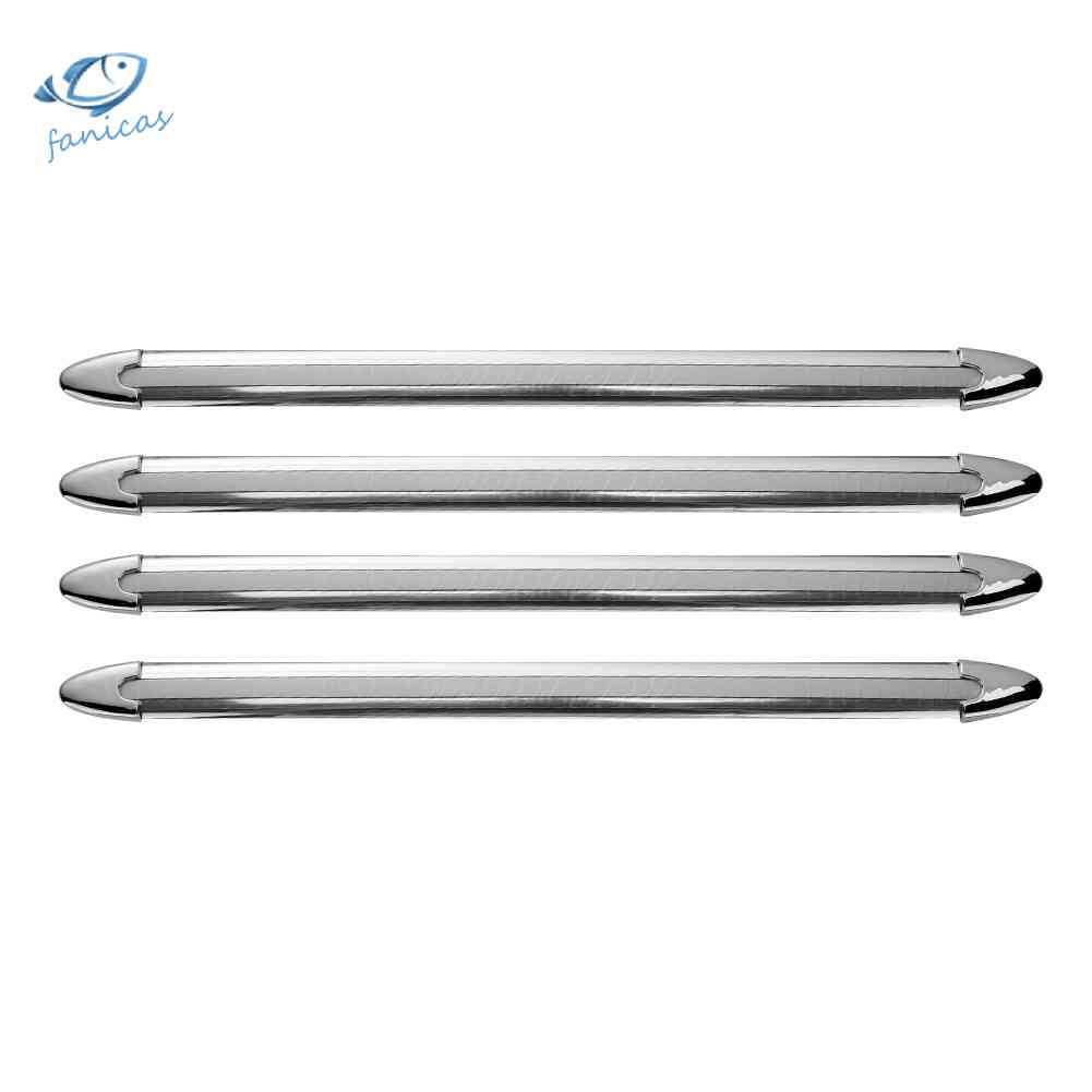 Set 4 Miếng Dán Bảo Vệ Góc Cản Trước Sau Bằng Nhựa Màu Trắng Chuyên Dụng Cho Xe Hơi