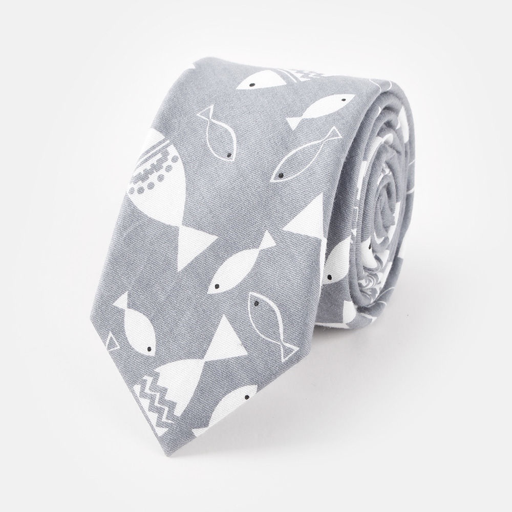 Cà Vạt Bản Hẹp 6CM In Họa Tiết Vịt Vàng Hoạt Hình Kiểu Hàn Quốc Dễ Thương Cho Học Sinh