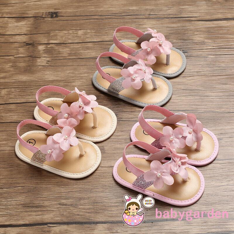 [Mã FASHIONT4FA2 giảm 10K đơn 50K] Giày sandal đính hoa đáng yêu cho bé gái