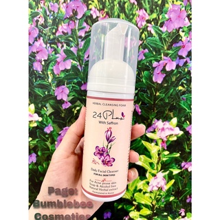 Bọt Rửa Mặt Saffron 24 Plus (Giảm Mụn, Dưỡng Da Sáng Mịn, Chống Lão Hóa, Se Khít Lỗ Chân lông, An Toàn Cho Da Mỏng)