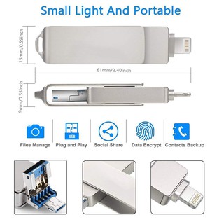 USB OTG đa chức năng tiện dụng cho IOS/Android/Laptop/Mac/PC