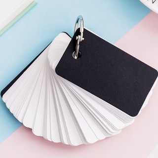 MUA 10 TẶNG 1-100 Thẻ flashcard trắng CAO CẤP siêu dày tặng bìa 4D kèm khoen