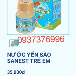 Combo 10 lọ yến Sanest trẻ em date T6/2020