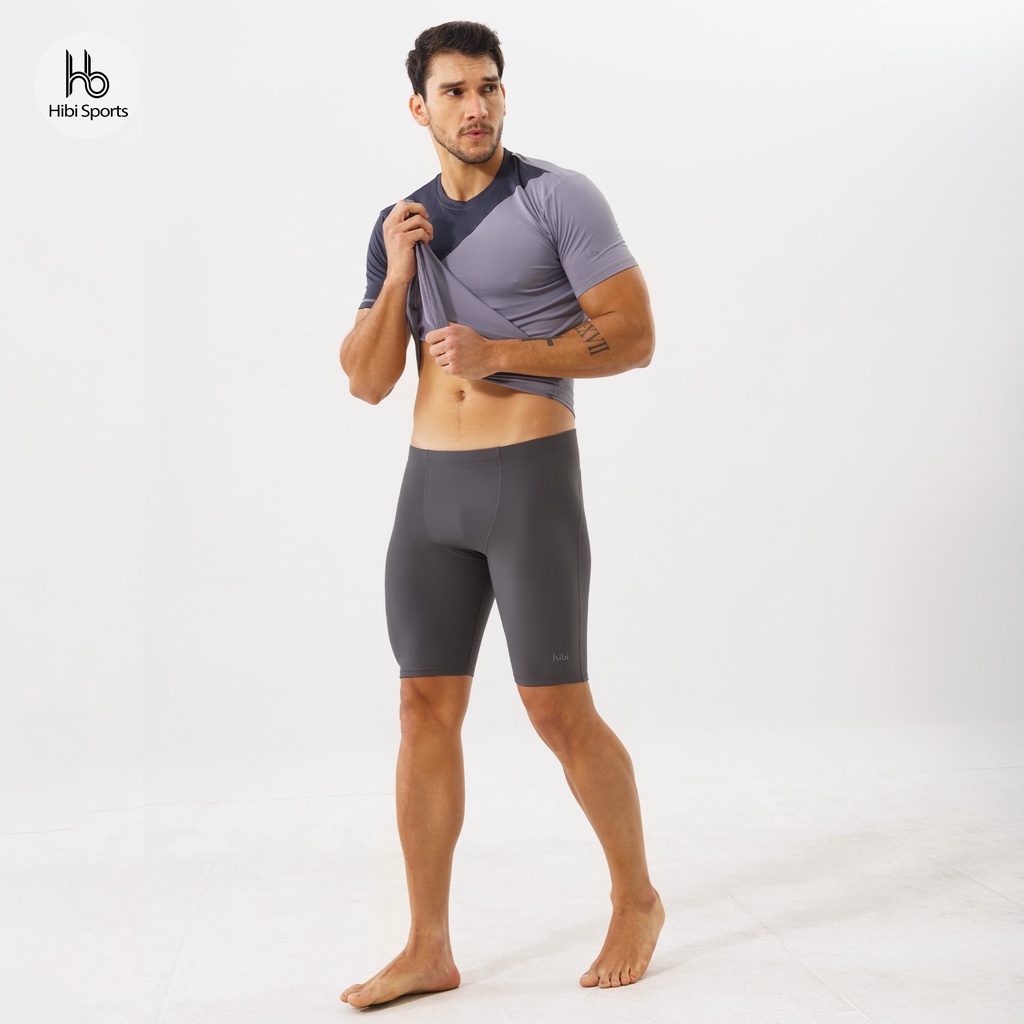 Quần bó thể thao loại đùi tập gym cho nam Hibi Sports M103